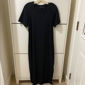 Theory Size large Elegant Black Maxi Dress